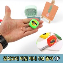휴대용 미니 소형 열쇠고리 1M 줄자 1P