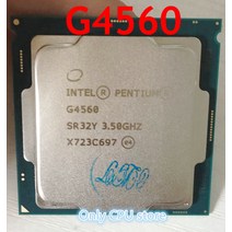 인텔 펜티엄 G4560 프로세서 3MB 캐시 3.50GHz LGA1151 듀얼 코어 데스크탑 PC CPU, 한개옵션0