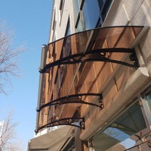 캐노픽스 1000 X 2900 조립식창고 견적 소형창고 이동식주택 서산 농막 창고 전동어닝, 브라운렉산 검정 브라켓 검정 바