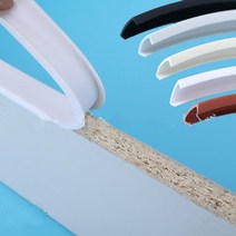 인테리어U엣지 밴딩 베니어 테두리 가구 소프트 PVC 밴드 9MM 10MM 화이트 베이지 그레이 블랙 브라운, 04 Black_01 U_09 3mm_01 2M