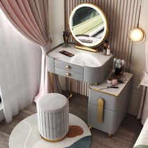 콘솔화장대 엔틱화장대 다기능 클래식 테이블 보석 정리함 세련된 가구, gray 50 table