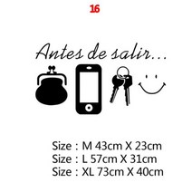 스페인어 문장 벽 스티커 비닐 데칼 거실 침실 장식 Frase 바탕 화면 벽화, [16] Style 15