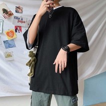 조르지오 20대 남자 캐주얼 스타일 박스티 홈웨어 반팔 티셔츠