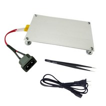 BGA LED 바 비드 수리 리무버 납땜 리볼링 용접 스테이션용 PTC 히팅 플레이트 알루미늄 분할 히터 550W, 05 Tweezers(EU Plug)
