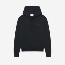 아미 스몰 하트 로고 후드 블랙 - 22SS de Coeur Black
