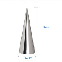 10Pcs 원추형 튜브 콘 롤 틀 나선형 크로와상 크림 호른 과자 쿠키 디저트 주방 베이킹 도구, [02] 10PC L