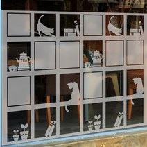 고급컷팅안개시트_고양이 다락방_90x110cm, 단품