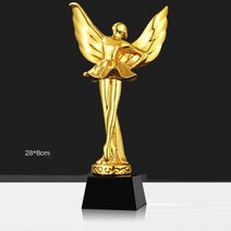 트로피골드 도금 수지 트로피 하단 크리스탈 커스텀 창의력 친구 시상식 댄스 기념품 대회 홈 데코, X