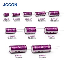 캐퍼시터 차량용 캐패시터3V 파라 슈퍼 커패시터 1F/3.3F/10F/20/25F/60F 차량 이동 데이터 레코더 리튬, 09 3.0V50F 18x40mm