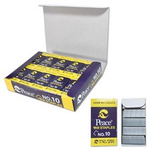 [제이제이오피스] 피스코리아 평화 스테플러 침 심 핀 알 10호침 33호침 호치케스 철심, 1박스