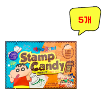크레용신짱 스탬프 캔디 38g, 5개