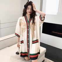 비텐 여성 여름가디건 쉬폰 로브 비치웨어 LK1359