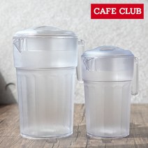 상세페이지참조 PC 물피쳐 (2size) 워터포트 카페물병 플라스틱물통, 물피쳐 1리터