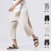 마이너컴퍼니 린넨 와이드 7부 남자 바지