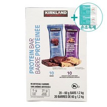 커클랜드 프로틴바 버라이어티팩 1.2KG 20개입 미국산 + 더메이런손소독제, 직접배송:(주소지)경기 안산(대부도제외)