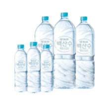 연우커머스 백산수 무라벨 그린 2L 500ml 안전한 생수 배달, 20개
