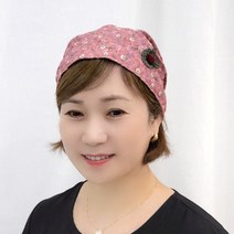 두건 비니 중년여성 반다나 모자