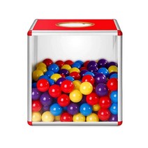 게임 상자 룰렛 보드 추억의 뽑기판 복권 이벤트 상자, 25cm 럭키드로우 공 100개 펜 종이