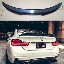 카본 파이버 뒷 트렁크 윙 스포일러 BMW 4 시리즈 F32 쿠페 F33 F83 (PSM) 컨버터블 420i 428i 435i 용, 02 F33 F83 convertible