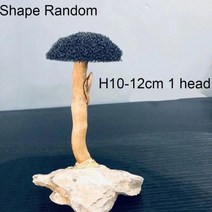 어항 장식 수족관 맹그로브 유목 가지 나무 이끼 물고기 탱크 조경 물 잔디 줄기 DIY (수생 식물 없음), H10-12cm 1 head