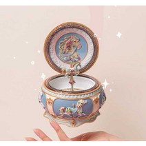 오르골 집들이 장식품 뮤직 앤틱 멜로디박스 미니어처, 트로이 온난화 버전 윈드 터널