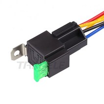 차량용 릴레이 자동차 소켓 1개/대 자동차 퓨즈 On/Off 릴레이 DC12V 30A 4 핀 전자 보험 필름, 01 4 Pin 1 SET