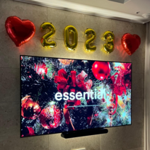 2023 풍선 해피뉴이어 파티용품 세트, 2023하트(골드)