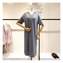 [이앤씨(ENC)] DB_ 밑단옆트임카라넥니트원피스 (ENOK02643Y)