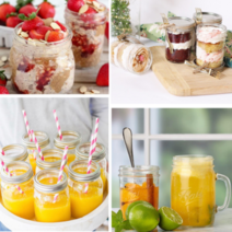 볼메이슨자 8온스 16온스 32온스 레귤러 수입 유리병 모음, 그린자 32온스（946ml）