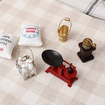 미니어처 엔틱 커피자루 저울 핸드밀 블랜딩 시리즈 인테리어 소품 디자인 아이디어 상품
