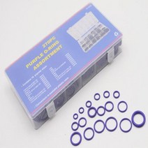 범용 자동차 에어컨 HNBR O 링 자동차 수리 도구 압축기 고무 링 실란트 자동차 액세서리 18 개 크기 265 개, 4.purple270pcs