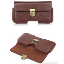 허리 고급 통가죽 벨트 지갑형 스마트폰 케이스 할아버지 부모님 허리벨트 선물케이스 유니텔