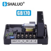 GB160 GB170 발전기 안정기 220v 380v 50KW 자동 전압 조정기 AVR 브러시 디젤 발전기 전류 조절 가능, 한개옵션1, 02 GB-170 three phase