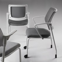 바퀴없는 서울대 학생 책상 수험생 공부 의자 편한 사무실 회의용 컴퓨터 팔걸이없는 의자, (에듀)틸팅형/팔걸이제거, 6.화이트/오션블루