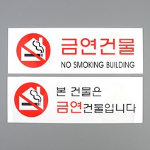 아크릴 표지판 금연건물 표찰 팻말 안내판 마크 표지 디자인 문패, 제품선택, 본건물은 금연