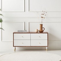 나무이야기 준나무이야기 토리 1000 - 거실장 / 1000거실장 tv거실장 티비다이 (2), 4서랍, 오크화이트