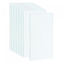 uxcell 용접 헬멧 안 커버 렌즈 암화 필터용 보호 렌즈용 치환 105x53x0.8mm 클리어 10개