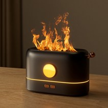 불멍 캠핑용 가습기USB 초음파 가습기 에센셜 오일 디퓨저 180ML 홈 오피스 공기 청정기 향기 진정 수면, 07 Black 3