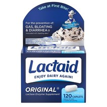 Lactaid 락트에이드 오리지널 락타아제 효소 120정, 1팩