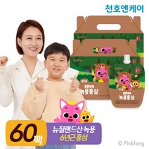천호엔케어 튼튼쑥쑥 어린이 녹용홍삼즙, 60개, 40ml