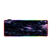 LED 라이트 데스크 매트 xxl 컴퓨터 마우스 패드USB 허브 포함 80x30 90x40cm 백라이트 키보드 커버 Mause 게임용 패드 RGB, RGB Gorgeous Starry_CHINA | 90