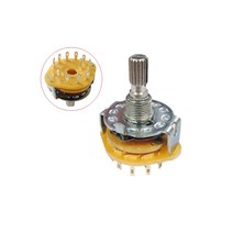 1련 1접점 12단 22.5도 로터리 스위치 25mm HAS3125