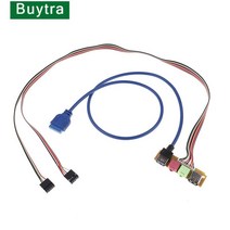 컴퓨터 USB 2.0 3.0 포트 섀시 PC 케이스 전면 패널 교체 케이블 70cm