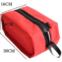 스키 부츠 가방 가정용 방진 신발 보관 휴대용 포켓 여행 커버 지퍼 파우치 홀더 보호, [15] C-Red