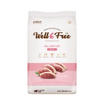 펠리코 웰식스프리 올라이프 캣 오리 고양이 사료 1.8kg / 5.6k 유기농 애묘사료 well6free 올하트, 웨이트케어 캣(연어) 1.8kg