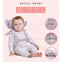 에어매쉬소재 아기 머리받침대보호대 뒤쿵이 넘어짐베개 신생아 머리쿵꽈당방지쿠션, 햄스터 핑크