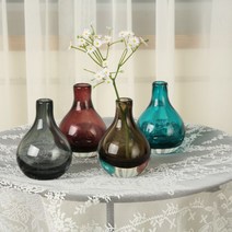 레조스LEJOS 투톤 컬러 호리 유리화병, 브라운