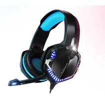 레노보 귀안아픈 가죽쿠션 피씨방 LED 게이밍 헤드셋/ PS4 장비 마이크 PC