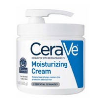 (해외) CeraVe Moisturizing Cream Pump 세라비 모이스처라이징 크림 데이크림, 453g, 1개