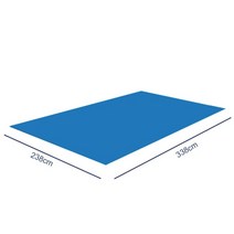 수영장 매트 직사각형 접이식 폴리 에스터 바닥 천으로 카펫 보호 풍선, 338x238cm